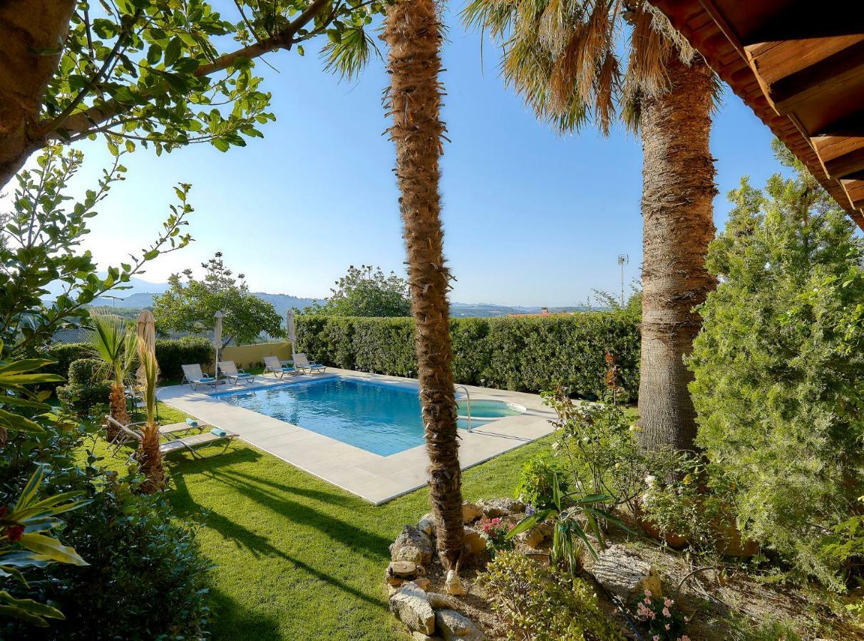 Castello Villa Daphnes - Private Pool & Whirlpool Dhafnes Dış mekan fotoğraf